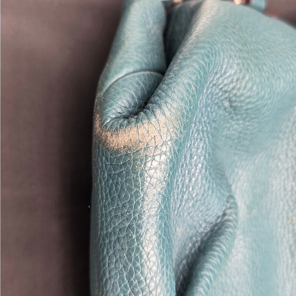 COACH Teal Leather Shoulder Bag - Picture 14 of 15